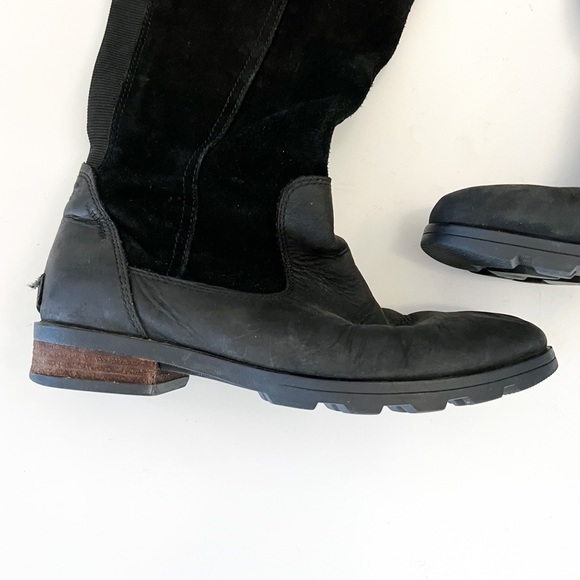 Sorel Women’s Emelie Tall Boots Black Waterproof - Picture 2 of 12